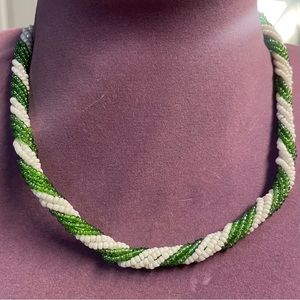 Vintage Hawaiian Twisted Beaded Choker Necklace
